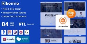 Kormo – Tư vấn chủ đề WordPress kinh doanh + RTL