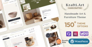 KraftiArt - Nội thất, Nghệ thuật & Thủ công - Chủ đề đáp ứng WooC Commerce