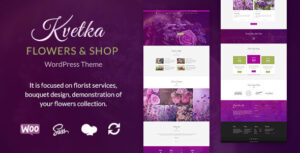 Kvetka - Chủ đề WordPress về Hoa & Cửa hàng