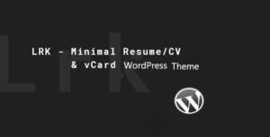 LRK - Chủ đề WordPress vCard sáng tạo
