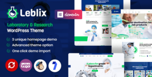 Leblix - Chủ đề WordPress dành cho phòng thí nghiệm và nghiên cứu