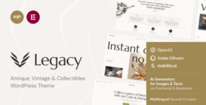 Legacy - Chủ đề WordPress cổ điển, cổ điển và sưu tầm