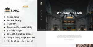 Lodz - Chủ đề WordPress về Bảo tàng & Triển lãm