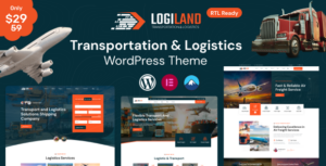LogiLand - Theme WordPress Vận tải & Hậu cần + RTL