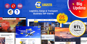 Logisto - Chủ đề WordPress về hậu cần và vận chuyển hàng hóa + RTL