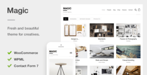 Magic - Một chủ đề WordPress về danh mục đầu tư và thương mại điện tử sáng tạo