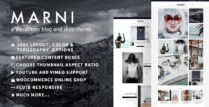 Marni – một chủ đề Blog và Cửa hàng WordPress