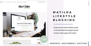 Matilda | Chủ đề blog WordPress tối giản về phong cách sống