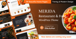 Merida - Chủ đề WordPress về nhà hàng và thực phẩm