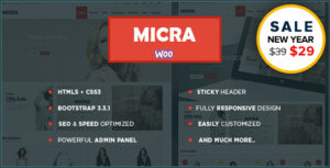 Micra - Chủ đề WordPress WooC Commerce đáp ứng đa năng