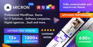 Micron - Công nghệ Giải pháp CNTT & Phần mềm WordPress Theme