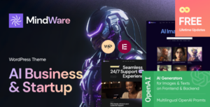 MindWare - Chủ đề WordPress khởi nghiệp AI, ứng dụng AI & máy học