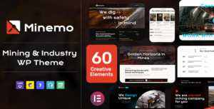 Minemo - Chủ đề WordPress về dịch vụ công nghiệp khai thác mỏ