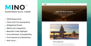 Mino Blog - Chủ đề WordPress tập trung vào nội dung