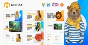 Mishka - Chủ đề WordPress danh mục đầu tư sáng tạo