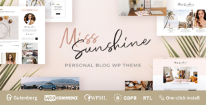 Miss Sunshine - Chủ Đề WordPress Blog Phong Cách Sống Của Phụ Nữ