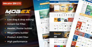 Mobex - Chủ đề WordPress phụ tùng ô tô