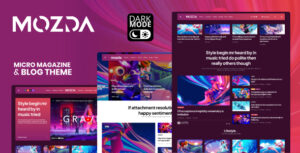 Mozda - Chủ đề Blog & Tạp chí Micro với Chế độ tối