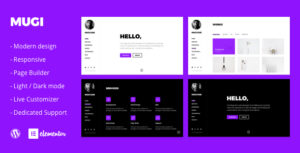 Mugi - Chủ đề WordPress Danh mục đầu tư & Sơ yếu lý lịch cá nhân