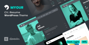 Myour - CV Sơ yếu lý lịch WordPress Theme