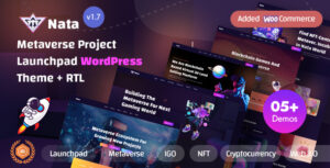 Nata - Chủ đề WordPress của Metaverse Project Launchpad Elementor