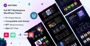 Neftron – Chủ đề WordPress trên thị trường NFT