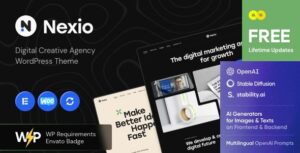 Nexio - Chủ đề WordPress sáng tạo của cơ quan kỹ thuật số