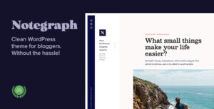 Notegraph - Chủ đề WordPress dành cho blog dựa trên kiểu chữ, đặc biệt