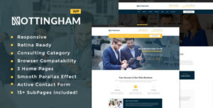 Nottingham: Chủ đề WordPress tư vấn kinh doanh
