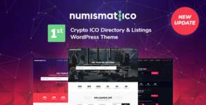 Numismatico - Chủ đề WordPress danh mục và danh sách tiền điện tử