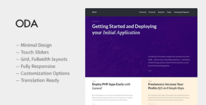 ODA — Chủ đề WordPress thực sự tối giản và mạnh mẽ