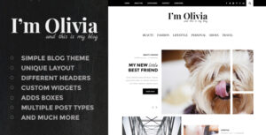 Olivia - Chủ đề blog WordPress sạch sẽ và đáp ứng