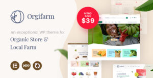 Orgifarm - Một chủ đề WordPress dành cho cửa hàng hữu cơ