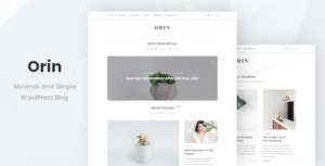 Orin - Blog tối giản cho WordPress