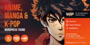 Otaku - Chủ đề WordPress về Anime, Manga & K-Pop