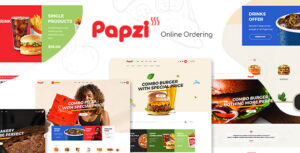 Papzi - Chủ đề WordPress nhà hàng thức ăn nhanh WooC Commerce