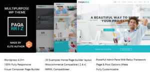 Paqarriz - Chủ đề WordPress đa năng