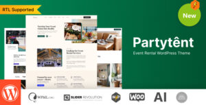 Partytent - Chủ đề WordPress cho thuê sự kiện