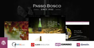 Passo Bosco - Chủ đề WordPress về rượu vang và vườn nho