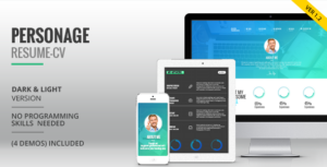 Personage - CV Sơ yếu lý lịch WordPress Theme