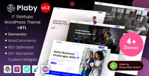 Plaby - Chủ đề WordPress của Cơ quan dịch vụ kỹ thuật số và khởi nghiệp CNTT