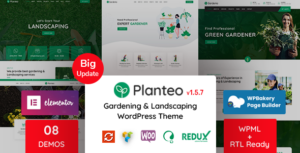 Planteo - Chủ đề WordPress làm vườn và cảnh quan