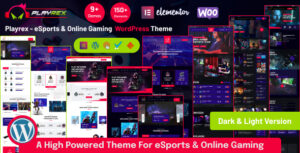 Playrex - Chủ đề WordPress dành cho trò chơi và thể thao điện tử