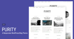 Purity - Một chủ đề blog WordPress đáp ứng