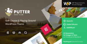Putter - Chủ đề WordPress về sân gôn & sân chơi