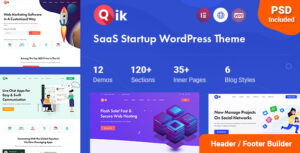 Qik - Chủ đề WordPress khởi nghiệp SaaS