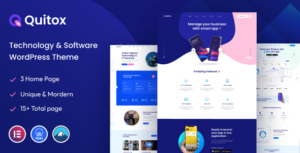 Quitox – Chủ đề WordPress về Giải pháp CNTT & Phần mềm