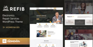 Refib - Dịch vụ sửa chữa kỹ thuật số WordPress Theme