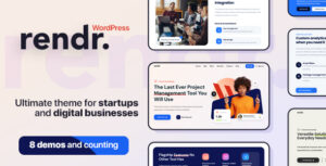 Rendr - Chủ đề WordPress dành cho doanh nghiệp và khởi nghiệp công nghệ