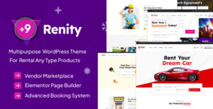 Renity - Chủ đề WordPress cho thị trường cho thuê